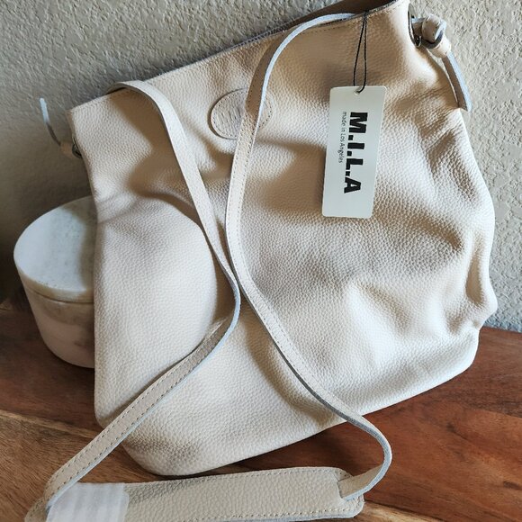 M.I.L.A. - Luxury Soft Creamy Leather Crossbody - NWT - Picture 7 of 9